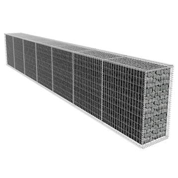 vidaXL Schanskorfmuur met deksel 600x50x100 cm, Verzenden, Nieuw, IJzer, 1 tot 2 meter