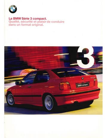 1999 BMW 3 SERIE COMPACT BROCHURE FRANS, Nieuw, BMW, Author