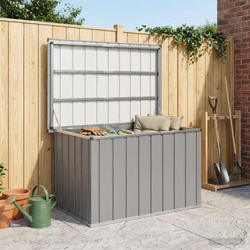 vidaXL Tuinbox 109x67x65 cm grijs, Verzenden, Nieuw