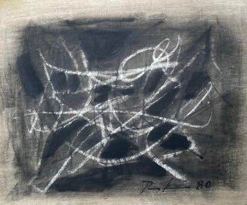 Bill Parker (1922-2009) - Abstraction - grand dessin. (sans