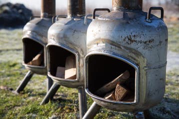 Terraskachel, terrashaard, tuinkachel uit een oude gasfles., Ophalen of Verzenden, Nieuw