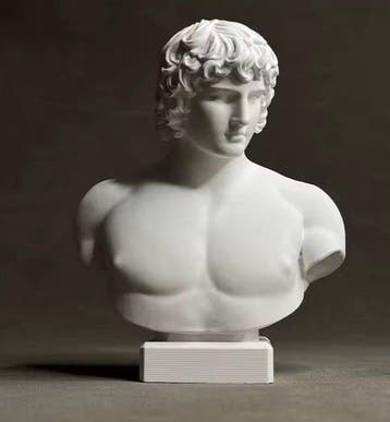 Beeldje - Statuetta Antonio romana - Gips