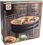 Pizzaplaat bakset met 3 bakplaten 29 cm - Pizza rek 3-delig, Tuin en Terras, Verzenden, Nieuw