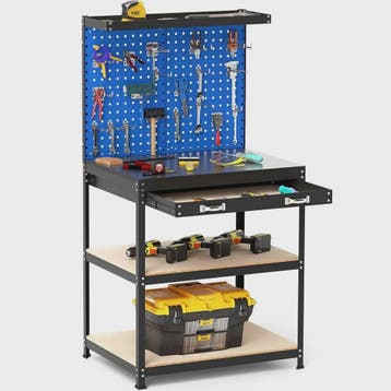 Robuuste Werkbank 81x41 cm met 225 kg Draagkracht - Blauwe W, Verzenden, Nieuw