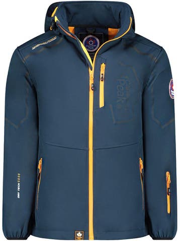 Canadian Peak Heren Softshell Jas Met Afneembare Capuchon, Verzenden, Nieuw, Blauw