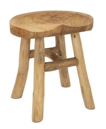 SEL KRUK TEAK CM 40X32X42, Huis en Inrichting, Banken | Voetenbanken en Poefen, Ophalen of Verzenden, Nieuw