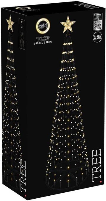 2dekans | koopman Verlichte boom - 300 cm - 550 LED - warm, Ophalen of Verzenden, Zo goed als nieuw