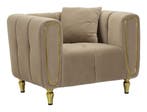 FAUTEUIL ALMA GRIJS MET KUSSEN CM 97X81X71, Huis en Inrichting, Ophalen of Verzenden, Nieuw