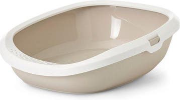 Savic Gizmo Kattenbak - Mokka/Wit - 52 x 39.5 x 15 cm, Dieren en Toebehoren, Verzenden, Nieuw