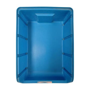 Magazijnbak, 460x310x185 mm, blauw pp, gebruikt, Gebruikt, Bak of Kist, Minder dan 50 cm, Ophalen of Verzenden