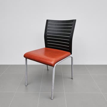 Steelcase kantoorstoel - oranje skai (alleen per set), Huis en Inrichting, Stoelen, Ophalen of Verzenden, Nieuw