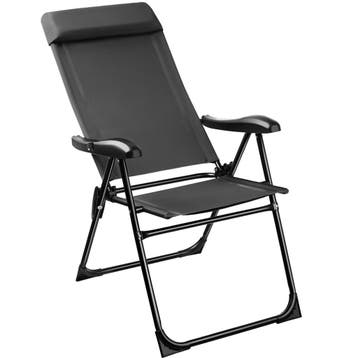 Inklapbare campingstoel Müritz met hoofdkussen, aluminium, Verzenden, Nieuw