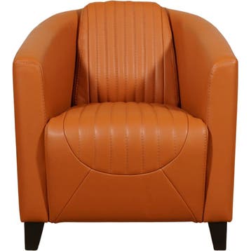 Leren fauteuil Press Special - Massif Amaretto (cognac) -, Nieuw, Ophalen of Verzenden, Eigentijds, Klassiek, Retro, Romantisch, Vintage