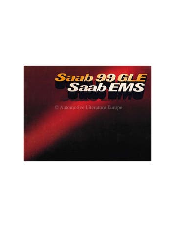 1977 SAAB 99 GLE | EMS BROCHURE DUITS, Nieuw, Author