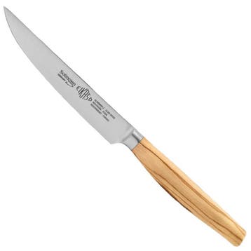 Eikaso Solingen Gesmeed Steakmes 12cm met Olijfhouten Han..., Ophalen of Verzenden, Nieuw, Hout, Los bestek