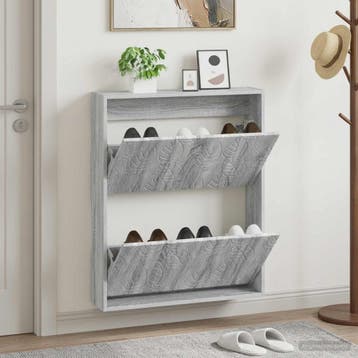 vidaXL Wandgemonteerde Schoenkast DELFT 71 x 17 x 86 cm, Verzenden, Nieuw
