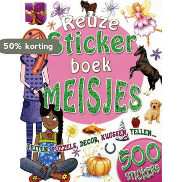 Reuze stickerboek meisjes 9789059473461, Verzenden, Zo goed als nieuw