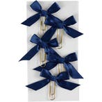 Paperclips, afm 40x70 mm, blauw, 5 stuk/ 1 doos, Hobby en Vrije tijd, Nieuw
