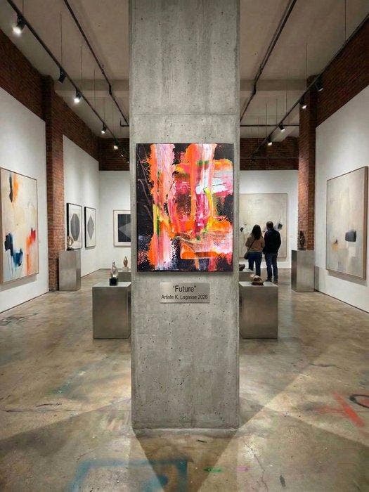 Karl Lagasse - Future, Antiek en Kunst, Kunst | Schilderijen | Modern