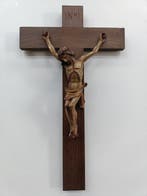 Crucifix - Houtsnijwerk - 1940-1950 - 51 cm