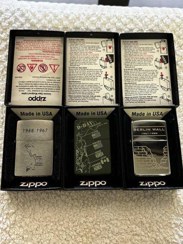 Zippo - Muro de Berlín (1961-1989), D-Day Normandía (1944) y, Nieuw