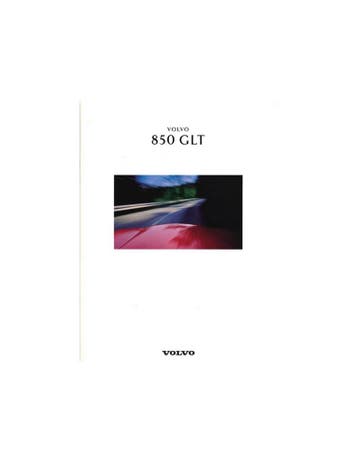1992 VOLVO 850 GLT BROCHURE DUITS, Nieuw, Volvo, Author