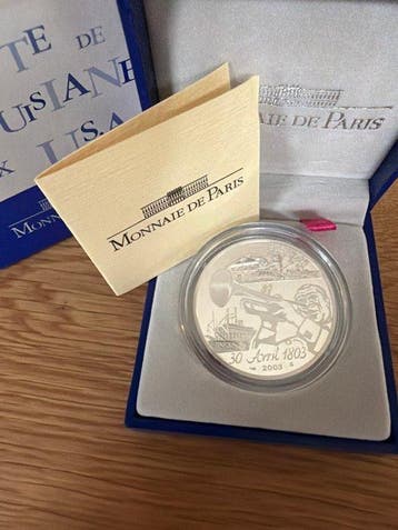 Frankrijk. 1 1/2 Euro 2003 the Sale of Louisiana to the
