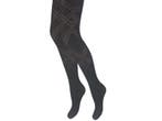 Panty - Ruit/Zigzag - Zwart, Verzenden, Nieuw