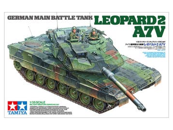 TAMIYA 35387 GERMAN MAIN BATTLE TANK KPZ LEOPARD 2 A7V 1..., Nieuw