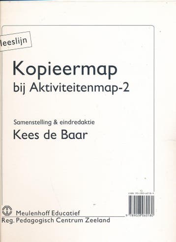 Leeslijn versie 1 Kopieermap bij Aktiviteitenmap 2, Verzenden, Nieuw