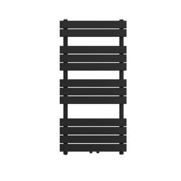 Designradiator Ella 120x60cm mat zwart 703W midden, Verzenden, Nieuw