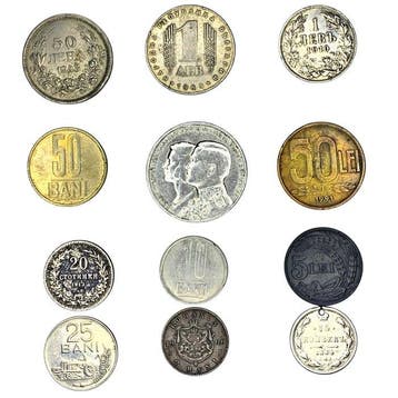Griekenland, Roemenië, Bulgarije, Rusland. Lot of 12 coins