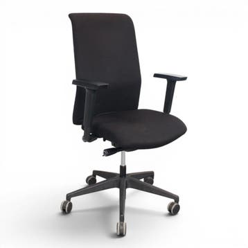 Interstuhl bureaustoel, EN1335, zwart, Ophalen of Verzenden, Ergonomisch, Gebruikt