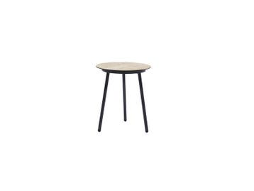 Te Velde tuinmeubelen Elena hpl bijzettafel rond 50 wood, Nieuw, Rond