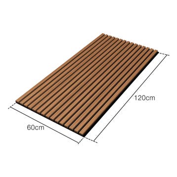 [NEU.HOLZ] Akoestisch Wandpaneel Vang set van 4 mdf 2,88 m², Doe-het-zelf en Verbouw, Platen en Panelen, Verzenden, Nieuw