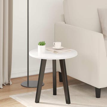 vidaXL Tafelblad Ø 40 x 1,5 cm Rond Bewerkt hout Hoogglans, Verzenden, Nieuw