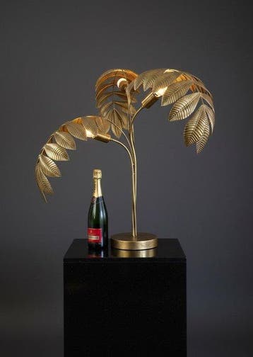 Lamp - Palmvormige tafel- of vloerlamp van 74 cm -, Nieuw