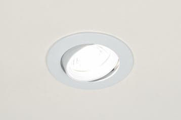 Rietveld Inbouwspots - Wit - Metaal, Huis en Inrichting, Lampen | Hanglampen, Verzenden, Nieuw