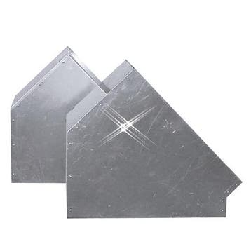 Aluminium instort bocht 45 graden 350x350 mm, Verzenden, Nieuw