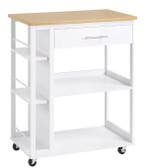 Keukentrolley met Werkblad, Lade en Planken – 73×88×38 cm, Huis en Inrichting, Verzenden, Nieuw