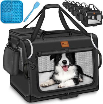 Reisbench hond - Draagtas hond - Transportbox - 61x42x42 cm, Verzenden, Zo goed als nieuw