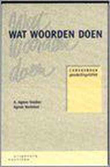 Wat woorden doen 9789062831708, Verzenden, Gelezen