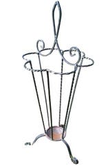 English house flower shape twisted umbrella stand for 6