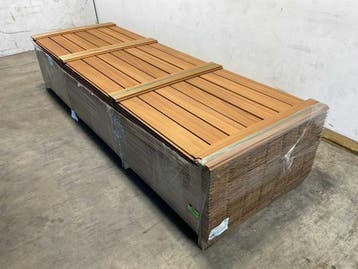 Veiling - 28x Rhombusprofielplank rib3 Ayous thermowood 300x, Doe-het-zelf en Verbouw, Nieuw