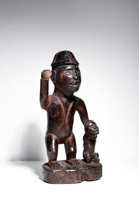 Standbeeld van colon - Bakongo - DR Congo, Antiek en Kunst, Kunst | Niet-Westerse kunst