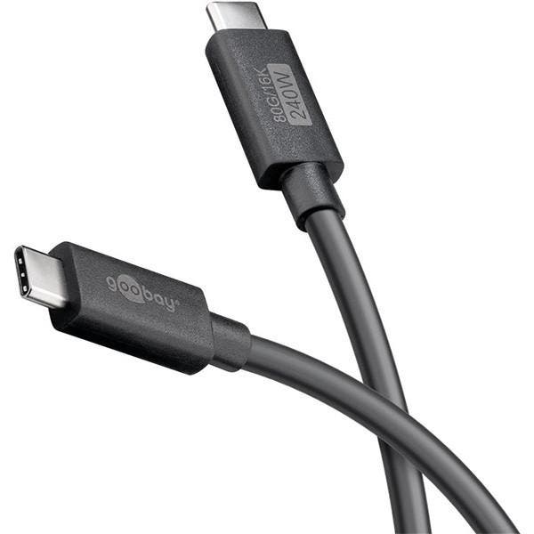 Xiaomi oplaadkabel | USB C  USB C | Goobay | 1.2 meter, Telecommunicatie, Mobiele telefoons | Toebehoren en Onderdelen, Nieuw