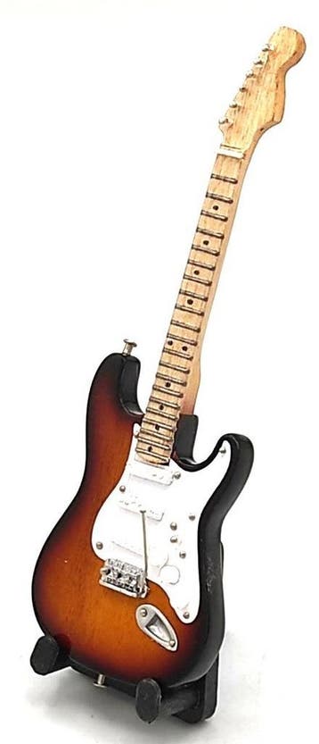 Baby miniatuur replica Fender baby gitaar 15 cm Jimi Hendrix, Ophalen of Verzenden, Nieuw, Pop, Beeldje of Miniatuur