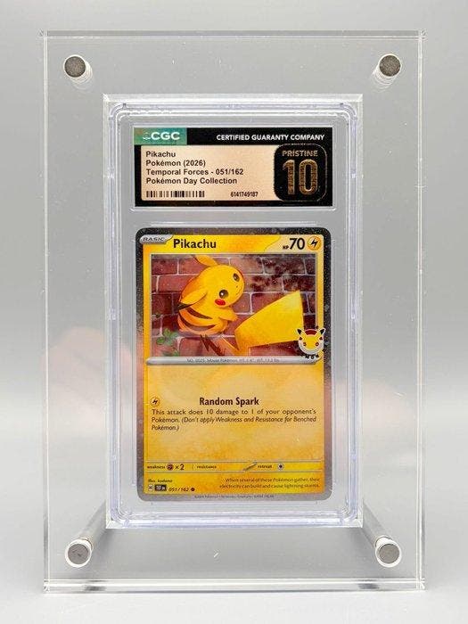 Pokémon Graded card - Pikachu (Cosmos Holo) - 2026 Pokémon, Hobby en Vrije tijd, Verzamelkaartspellen | Pokémon