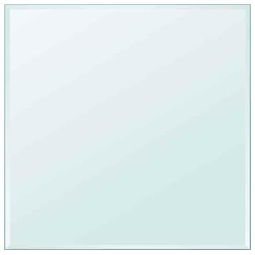 vidaXL Tafelblad van gehard glas 700x700 mm vierkant, Verzenden, Nieuw