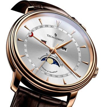 Tecnotempo - Calendar & Moon Phase - 40mm - - Zonder, Nieuw